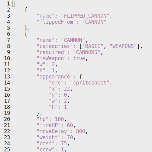 Cannon JSON