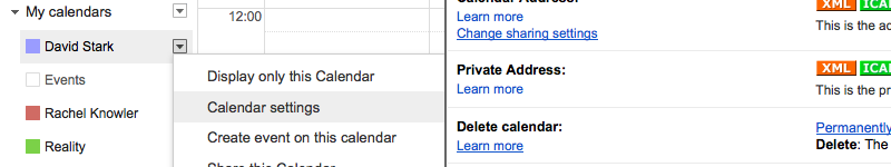 shortcut for google calendar for mac desktop